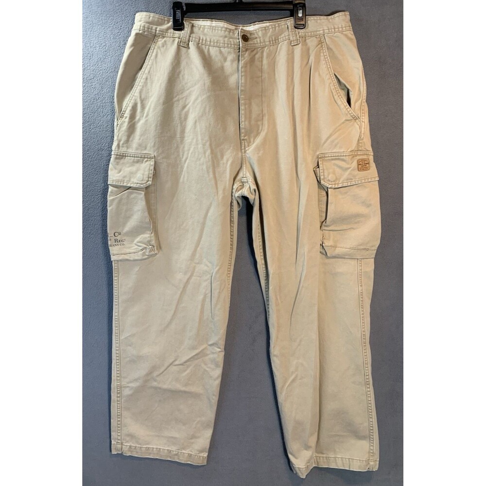 Vintage Polo Jeans Co Ralph Lauren Cargo Pants Mens 38x30 Khaki Military Y2K